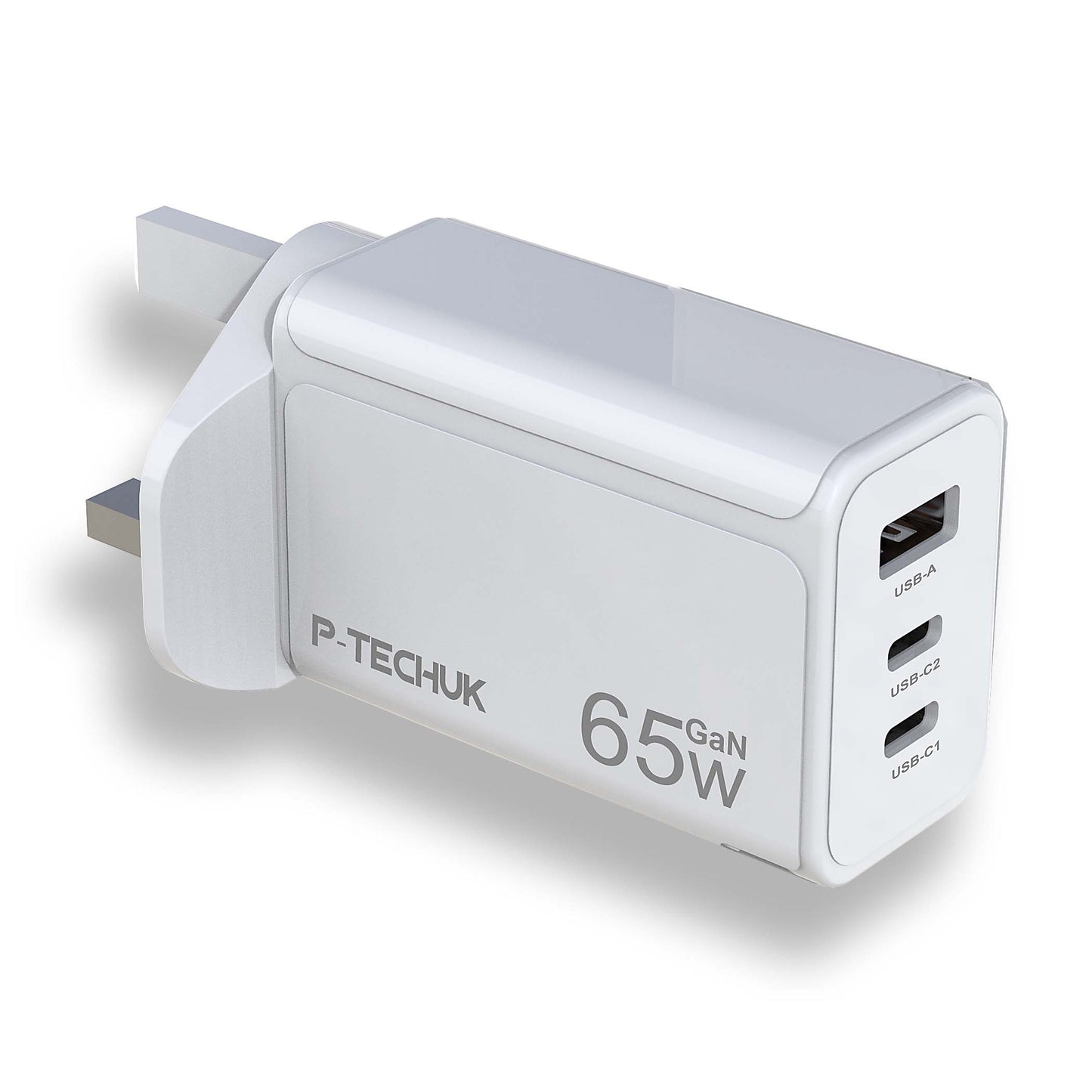 P-TECHUK White 65W GaN Charger