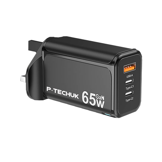 P-TECHUK 65W GaN Charger Black 2